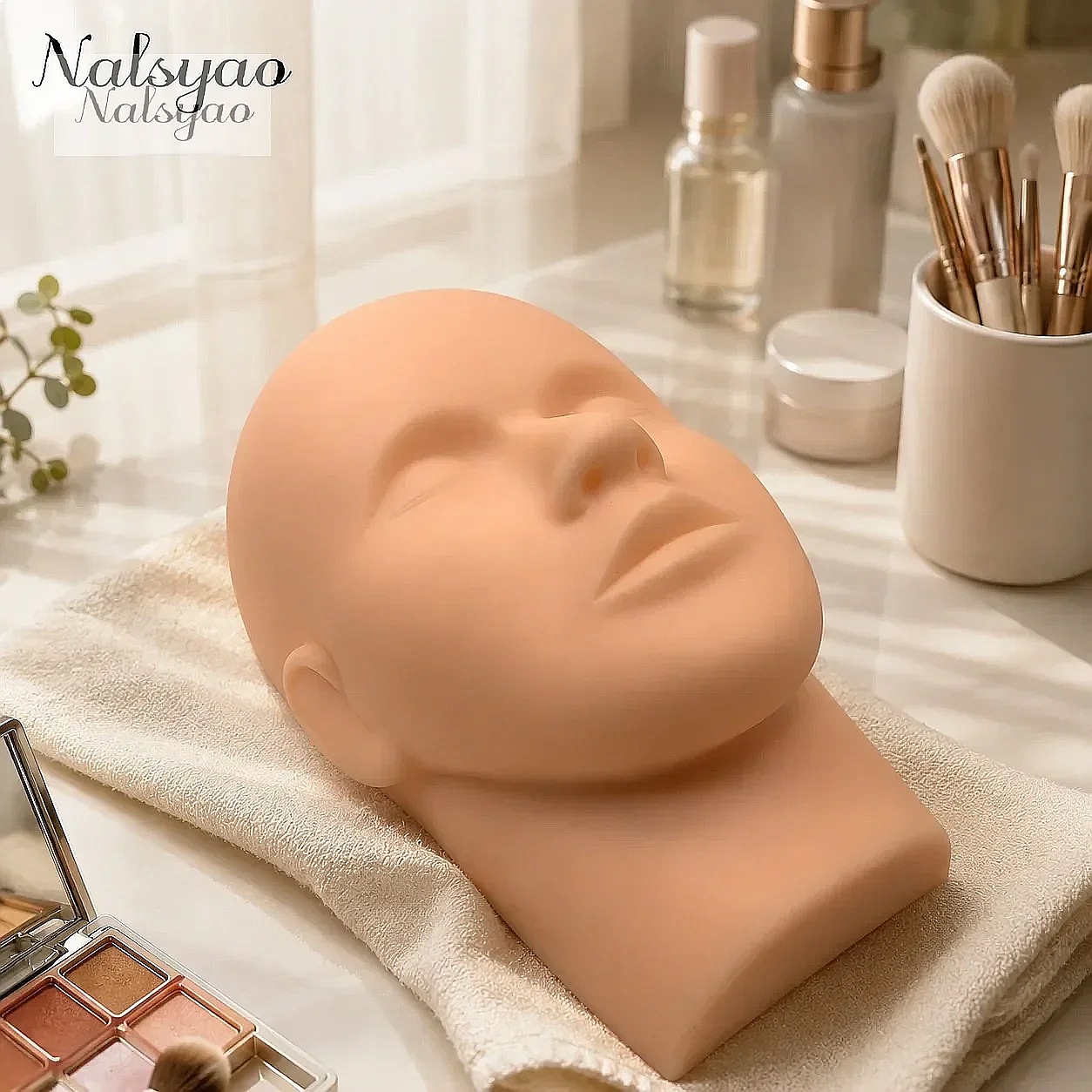 Eyelash Extension Model - 1pcs Rubber Mannequin Head Fake Head