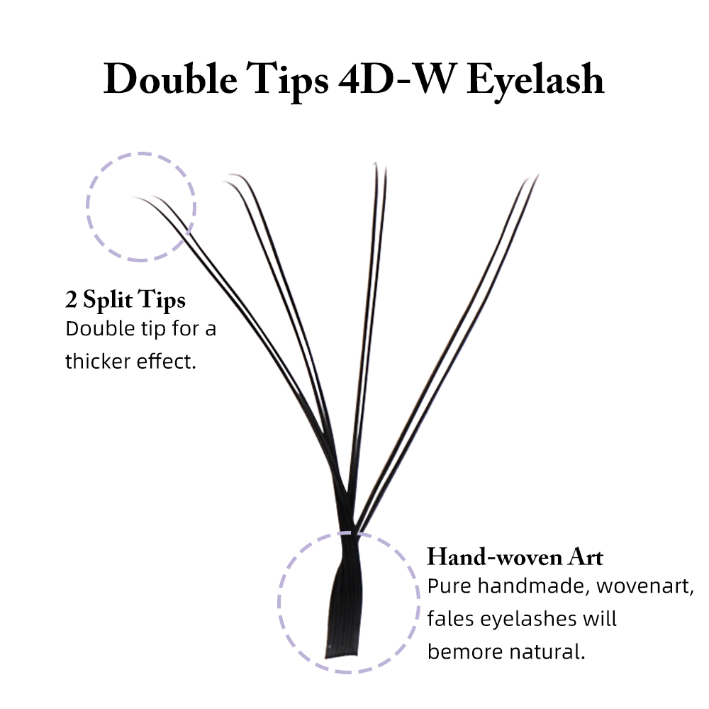 Eyelash Extension Double Volume - Yelix Double Tips 4D-W Eyelash Extension
