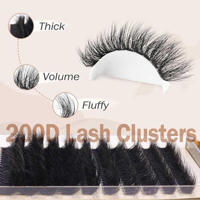 New Fluffy Thick Lash Clusters - Eyelash Extension Cluster ulasan dan harga