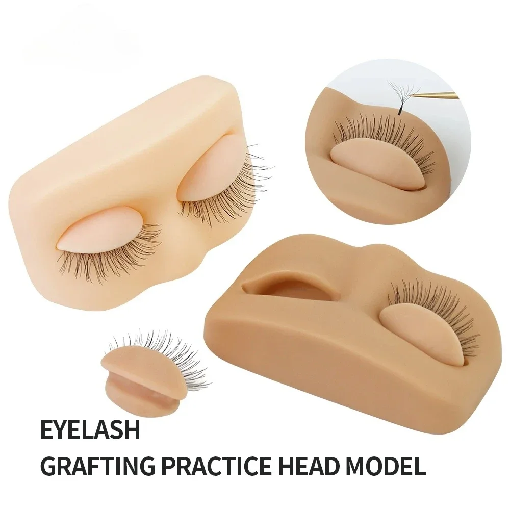 Mini Lash Flat Model Head Prac - Eyelash Extension Model ulasan dan harga
