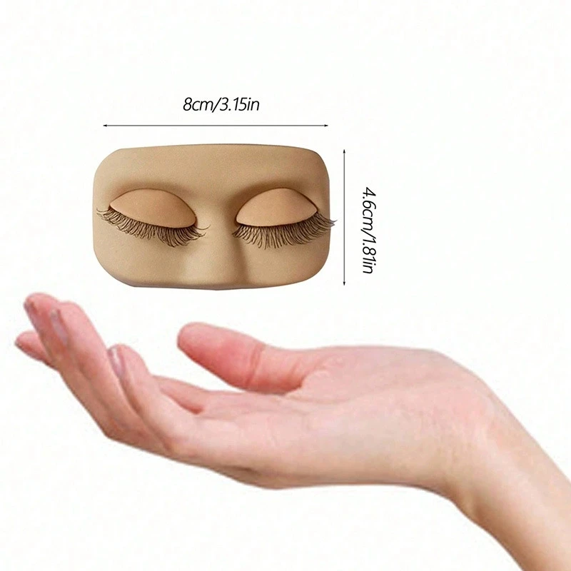 Mini Lash Flat Model Head Prac - Eyelash Extension Model ulasan dan harga