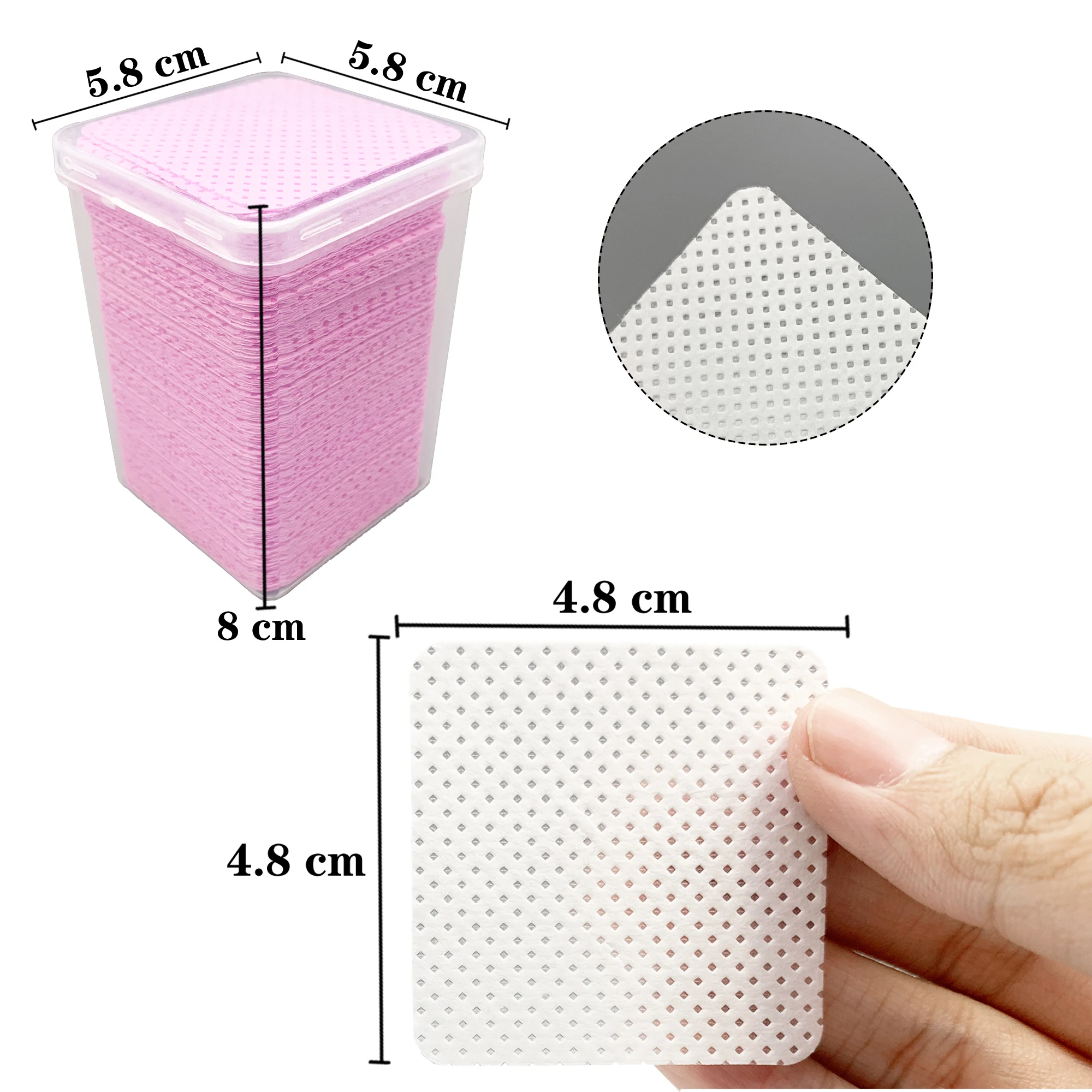 200Pcs/Box Lint Free Nail Wipe - Eyelash Extension Remover Gel ulasan dan harga