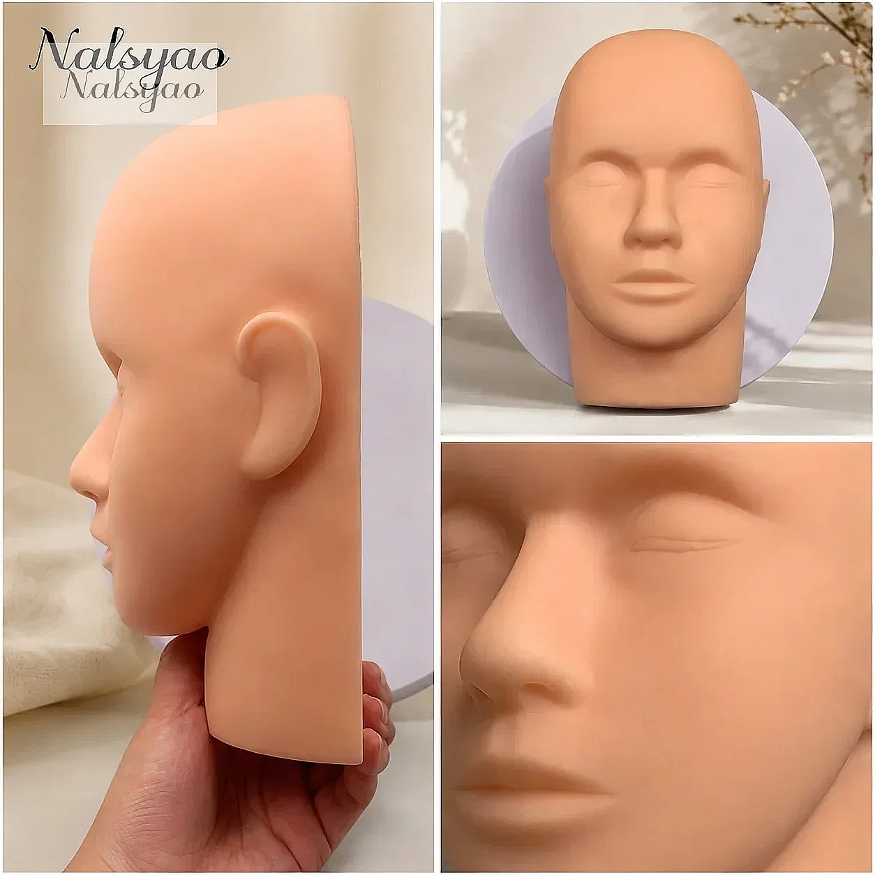 1pcs Rubber Mannequin Head Fak - Eyelash Extension Model ulasan dan harga