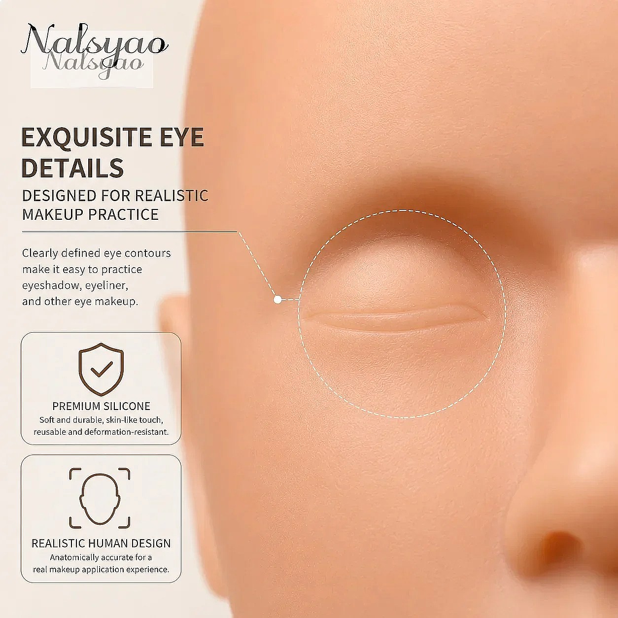 1pcs Rubber Mannequin Head Fak - Eyelash Extension Model ulasan dan harga