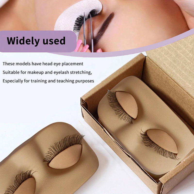Mini Lash Flat Model Head Prac - Eyelash Extension Model ulasan dan harga