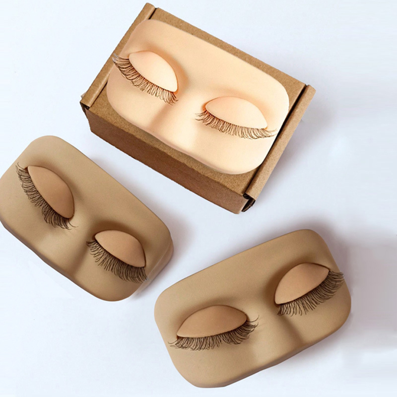 Mini Lash Flat Model Head Prac - Eyelash Extension Model ulasan dan harga
