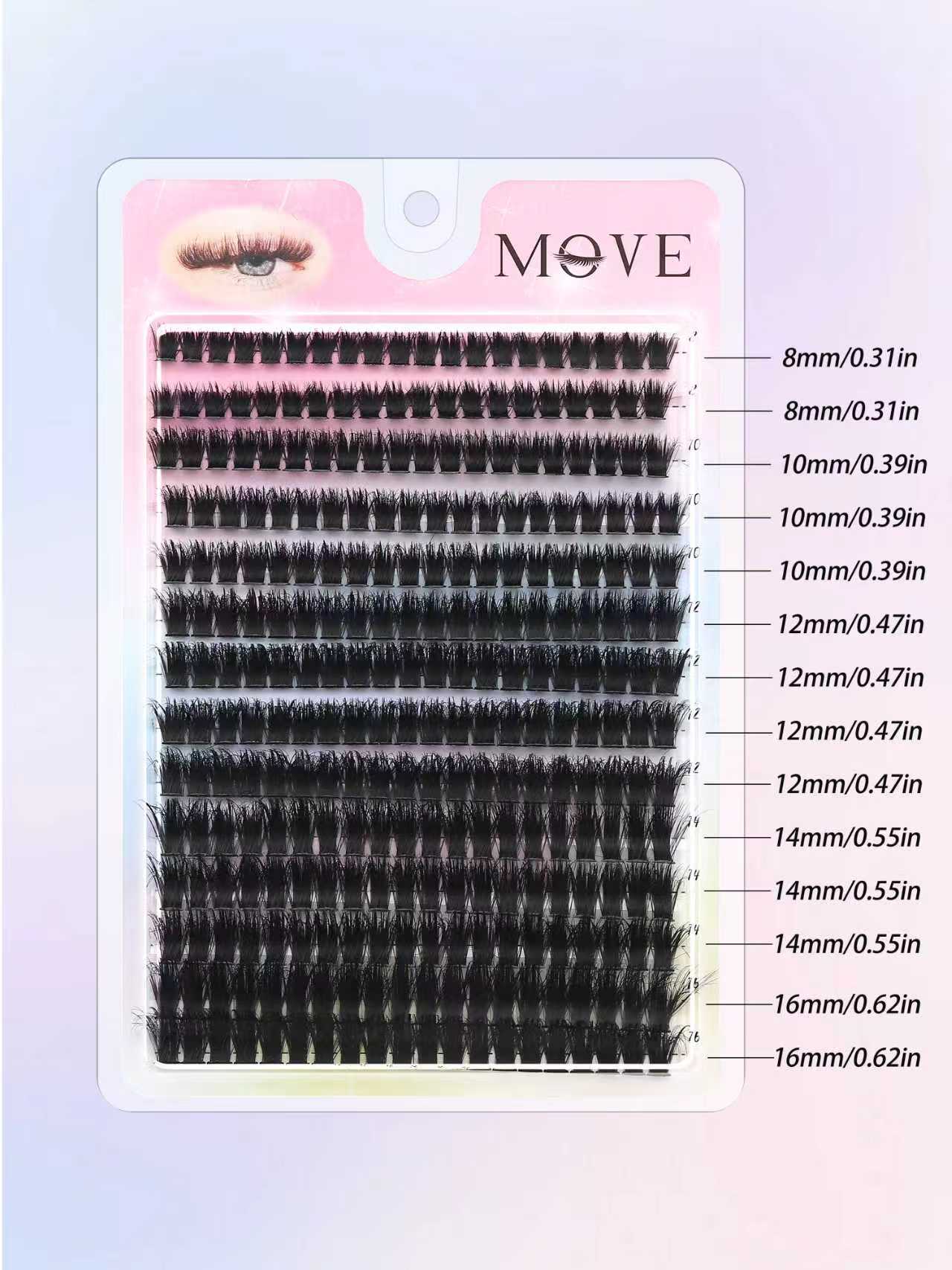 280 PCS Cluster Lashes D Curl  - Eyelash Extension Cluster ulasan dan harga