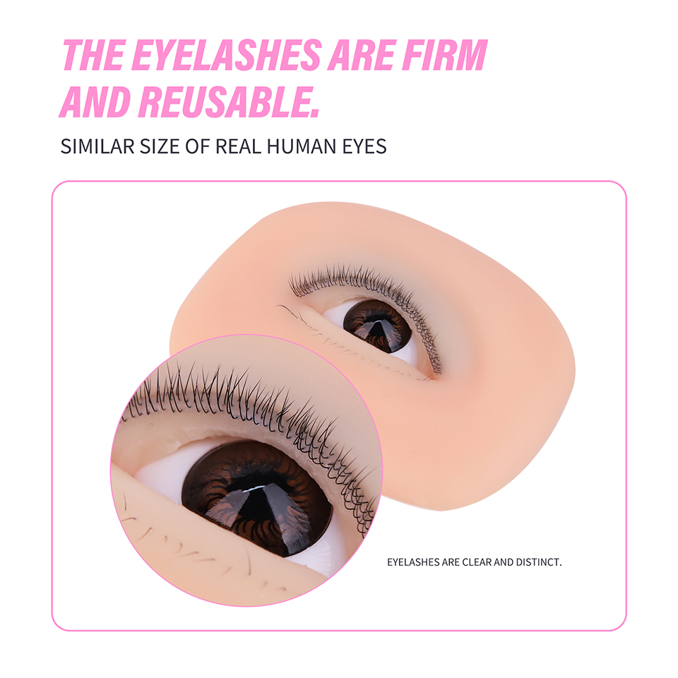 3 Layer Silicone Eye Model for - Eyelash Extension Model ulasan dan harga