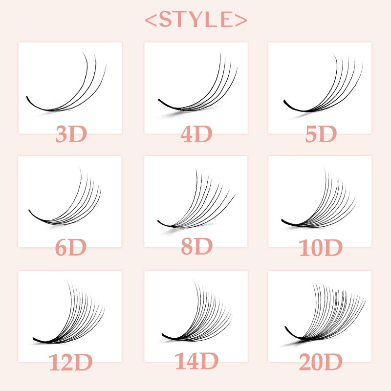 800/1600 Premade Volume Lash F - Eyelash Extension Double Volume ulasan dan harga