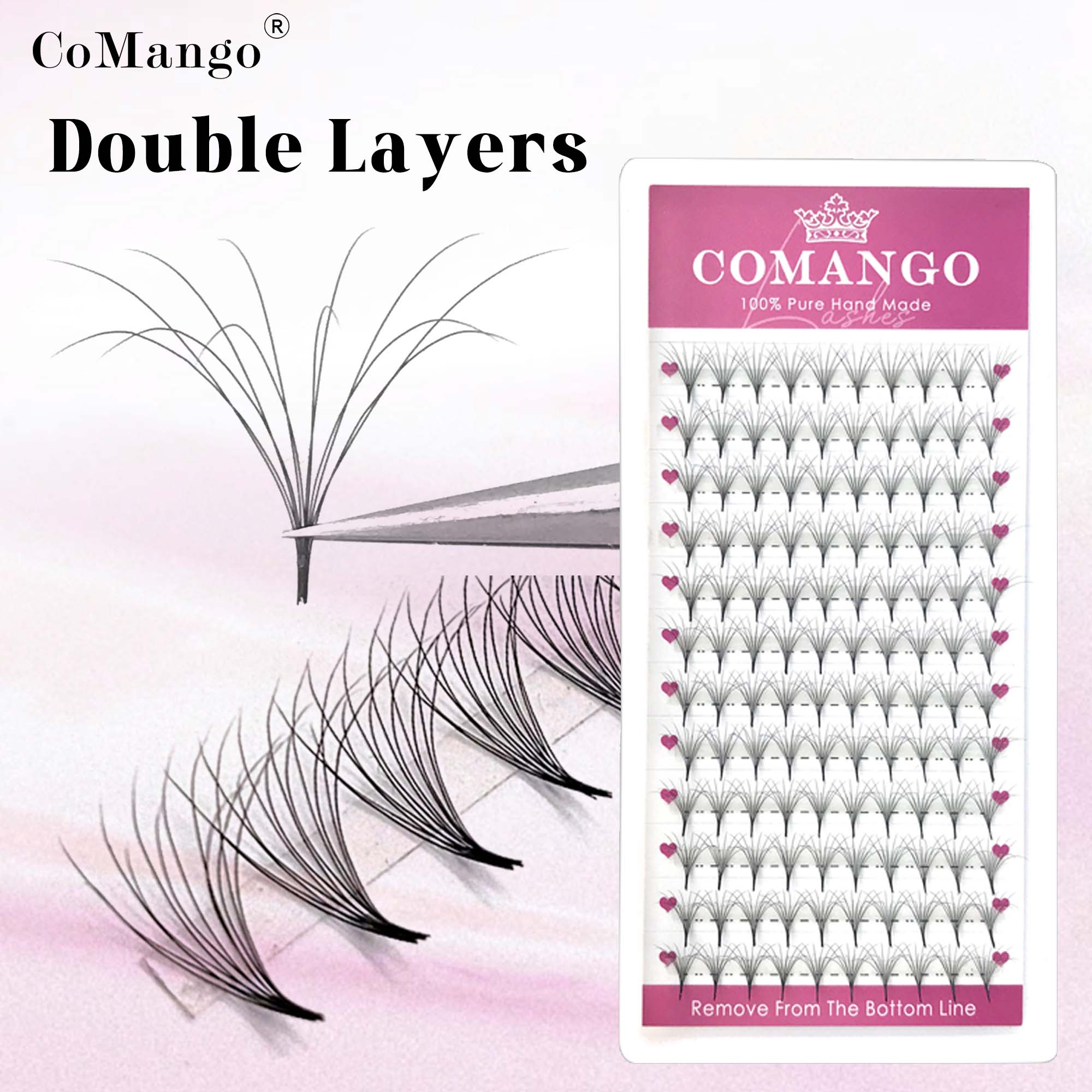CoMango Double-Layer Fluffy Pr - Eyelash Extension Double Volume ulasan dan harga