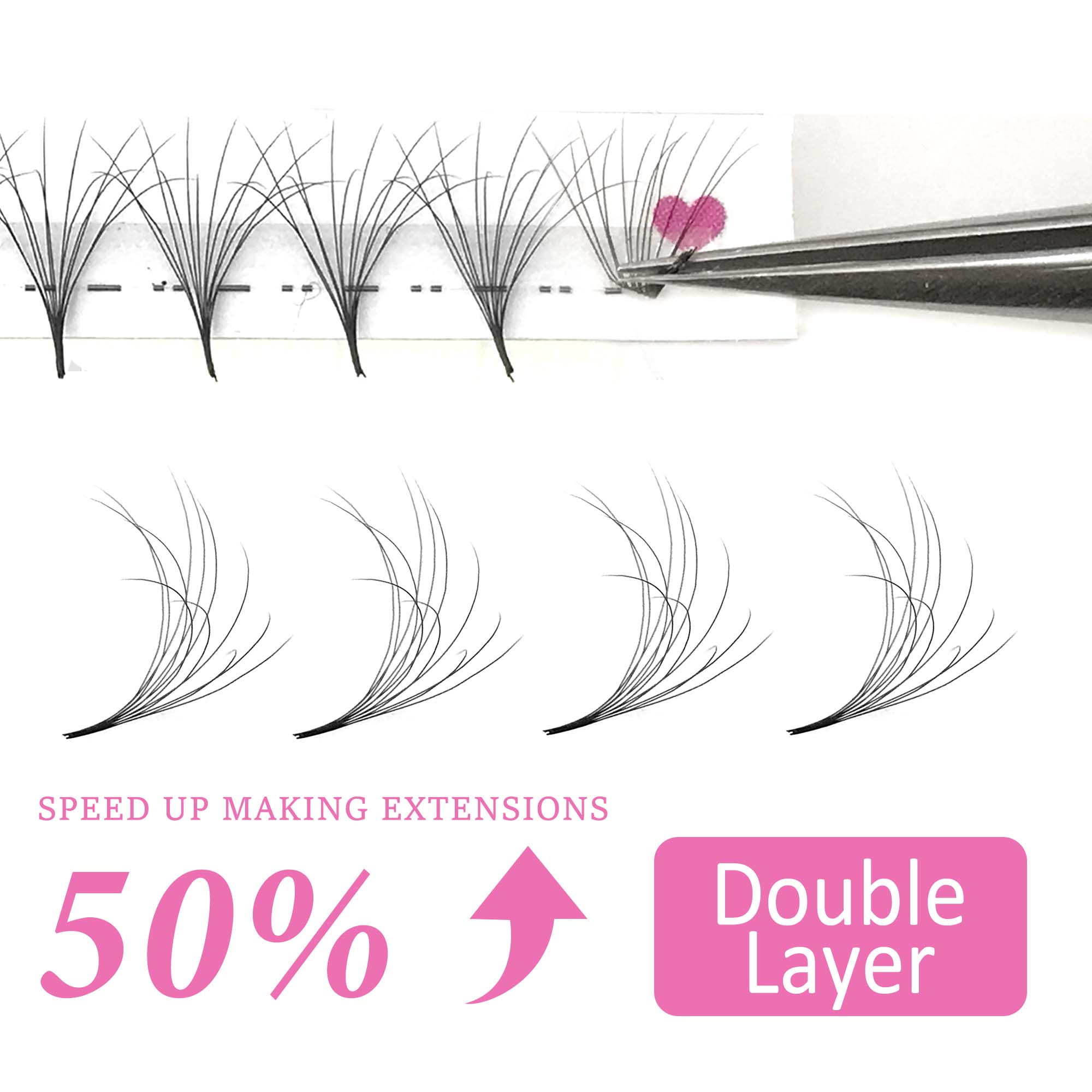 CoMango Double-Layer Fluffy Pr - Eyelash Extension Double Volume ulasan dan harga
