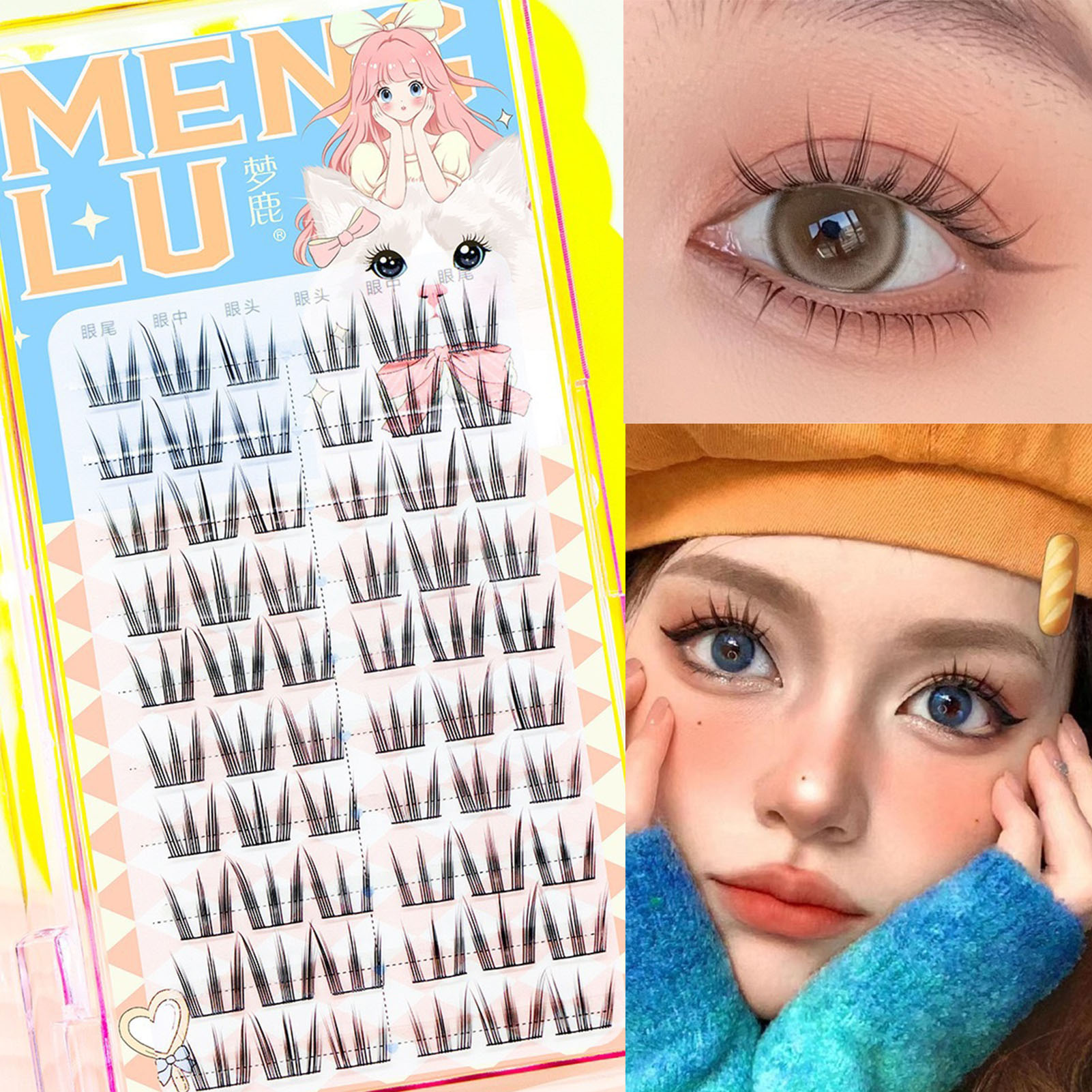 10 Rows Sunflower False Eyelas - Eyelash Extension In Chinese ulasan dan harga