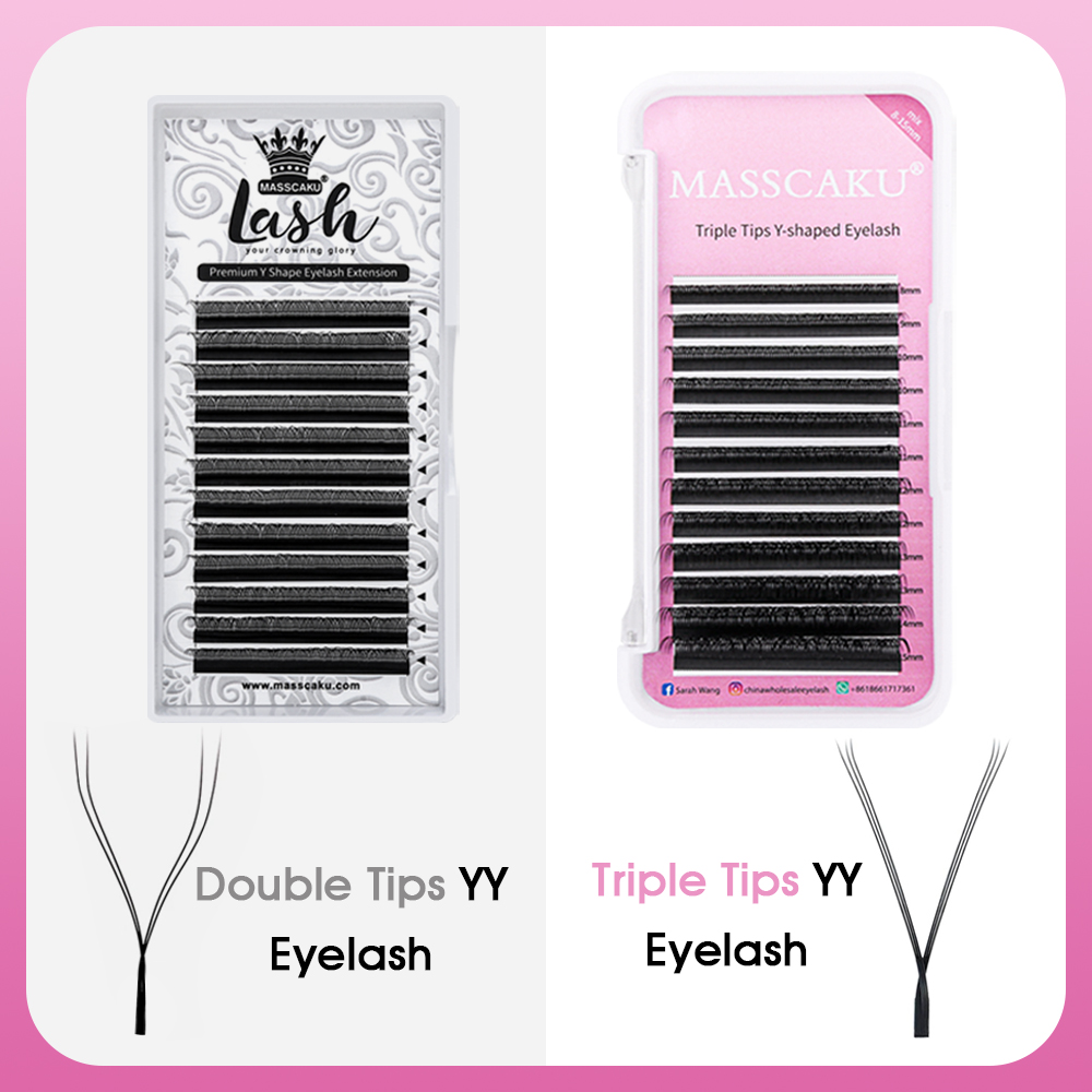 Hot Selling Masscaku YY Shape  - Eyelash Extension Double Volume ulasan dan harga