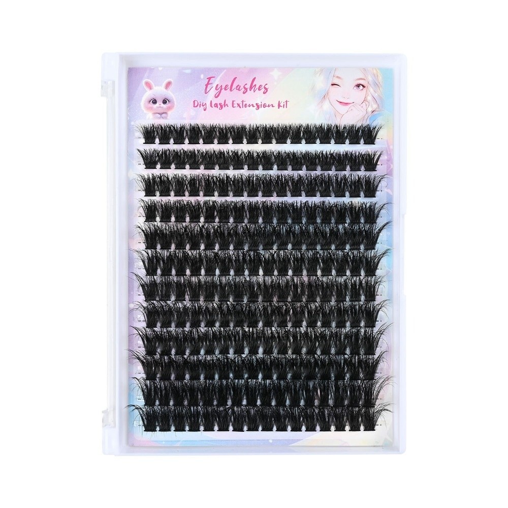 Natural Look False Eyelashes B - Eyelash Extension Cluster ulasan dan harga