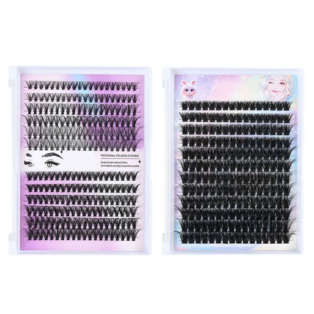 Natural Look False Eyelashes B - Eyelash Extension Cluster ulasan dan harga
