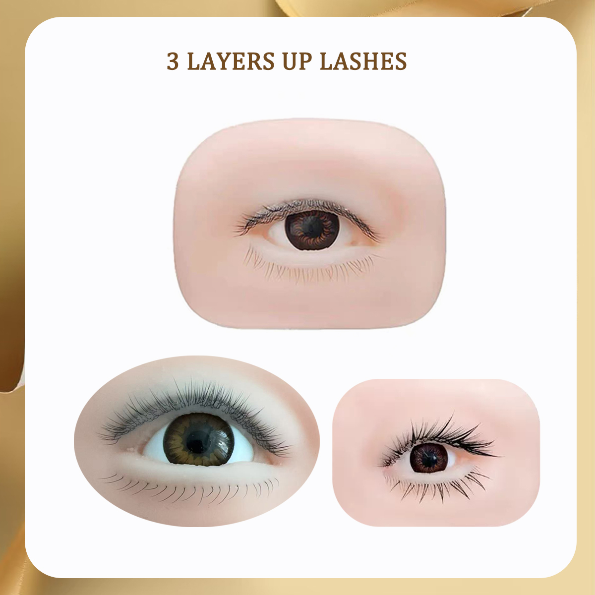 3D False Eyelash Mannequin Fla - Eyelash Extension Model ulasan dan harga
