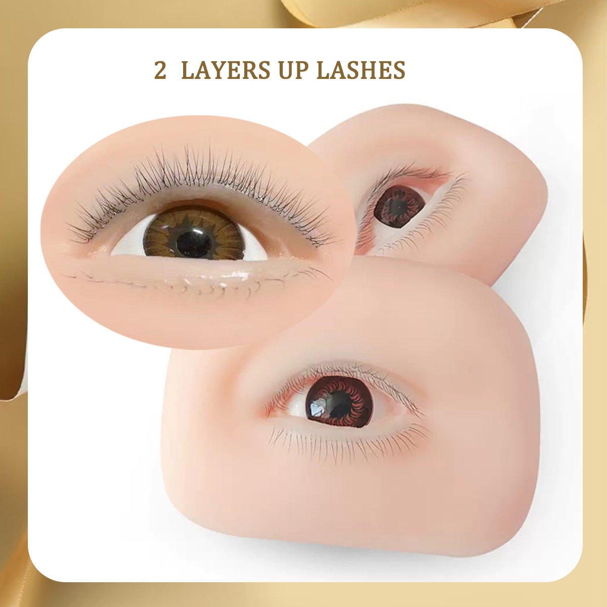 3D False Eyelash Mannequin Fla - Eyelash Extension Model ulasan dan harga