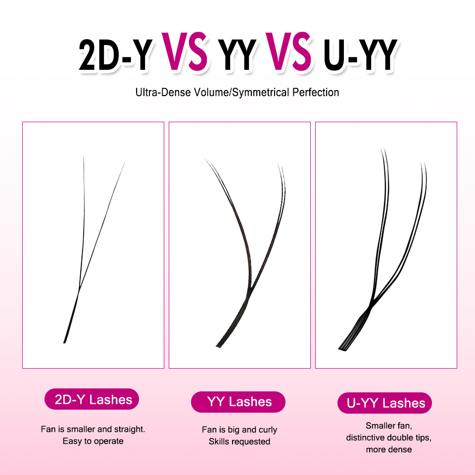 Rujade U Shaped YY Shaped Eyel - Eyelash Extension Double Volume ulasan dan harga