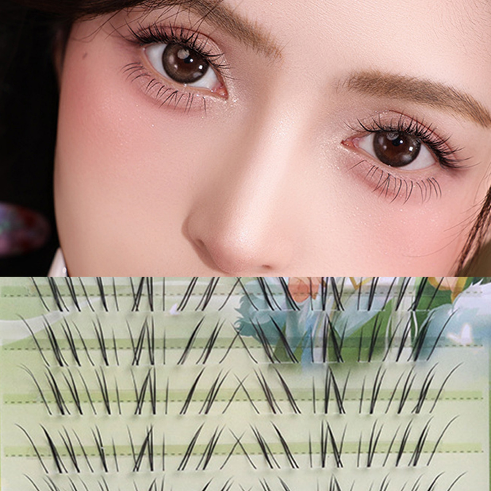 10 Rows Foxes Tail False Eyela - Eyelash Extension In Chinese ulasan dan harga