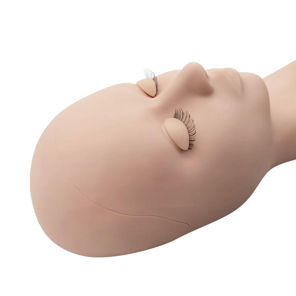 Silicone Head Training Mannequ - Eyelash Extension Model ulasan dan harga