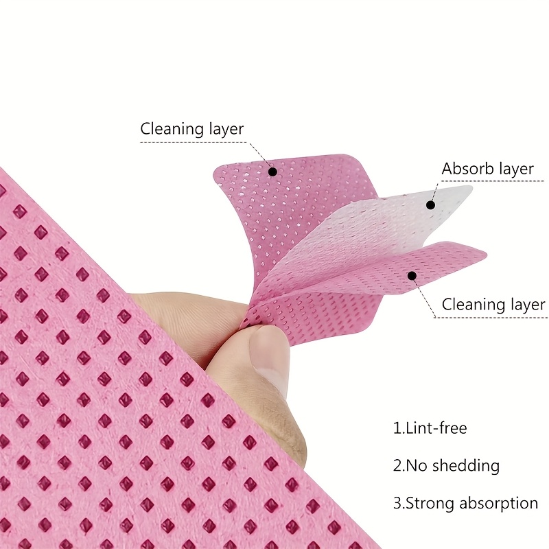 50/100/200pcs Lint-Free Nail W - Eyelash Extension Remover Gel ulasan dan harga